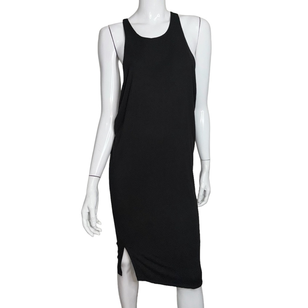 Victoria’s Secret Razor Back Sleeveless Black Midi Pajama Dress
